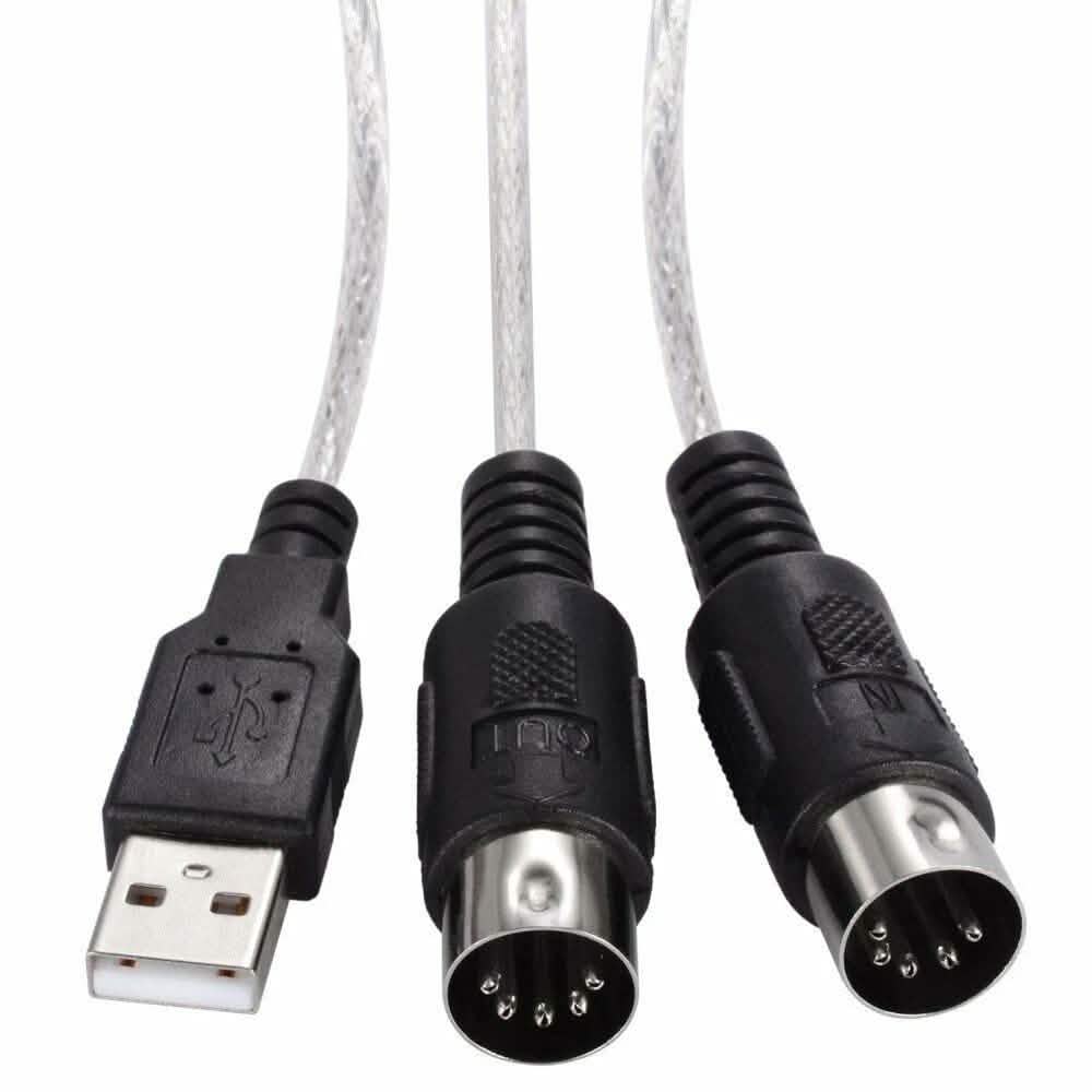 Adaptateur USB clavier-PC, interface MIDI entrée-sortie, convertisseur d'enregistrement musical
