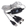 Adaptateur USB clavier-PC, interface MIDI entrée-sortie, convertisseur d'enregistrement musical