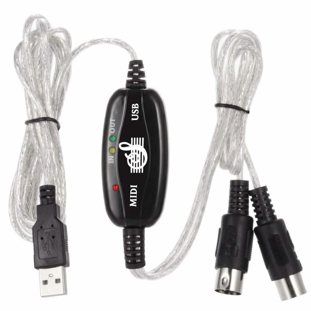 Adaptateur USB clavier-PC, interface MIDI entrée-sortie, convertisseur d'enregistrement musical