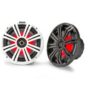 KICKER Paire de Haut-parleurs Étanche 45KM84L 8" 600 Watts pour Bateau Marin avec LED KM8 (Reconditionné)