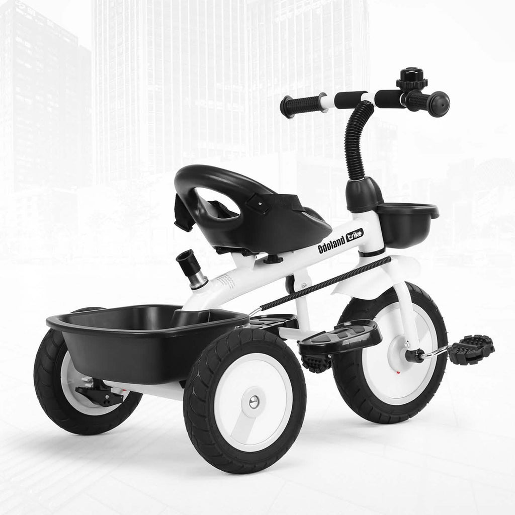 Tricycle enfant poussette avec poignée de poussée rétractable