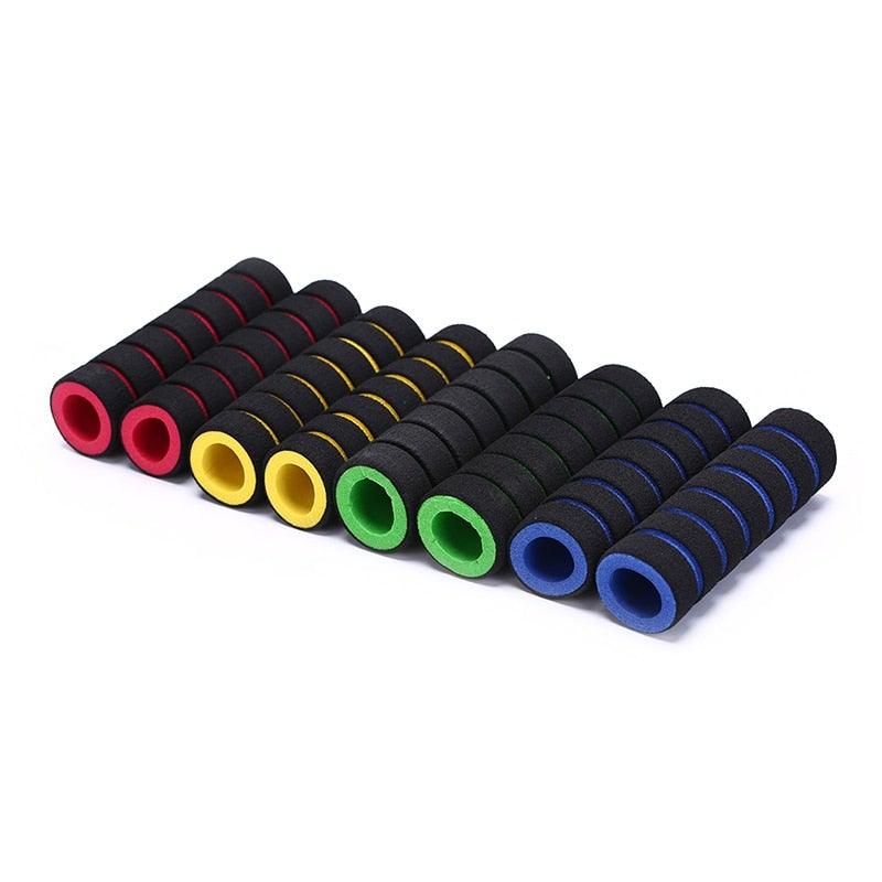 Poignées de Guidon en Caoutchouc pour Vélo Enfant, Tricycle, Trottinette, Poignées Antidérapantes Colorées, Poignées VTT, Poignées de Guidon Souples en Éponge Adaptées aux Vélos de Route, VTT et Vélos pour Enfants