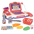 Caisse Enregistreuse Enfant Jouet de Caisse Simulation avec Scanner Calculatrice