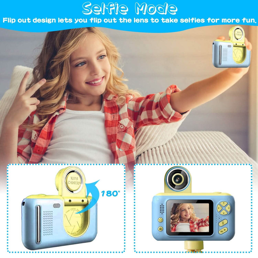 Appareil photo numérique pour enfants avec objectif rotatif