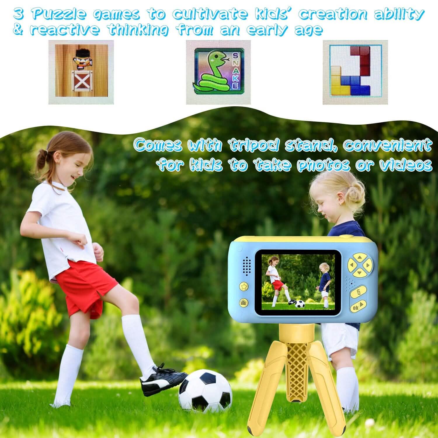 Appareil photo numérique pour enfants avec objectif rotatif
