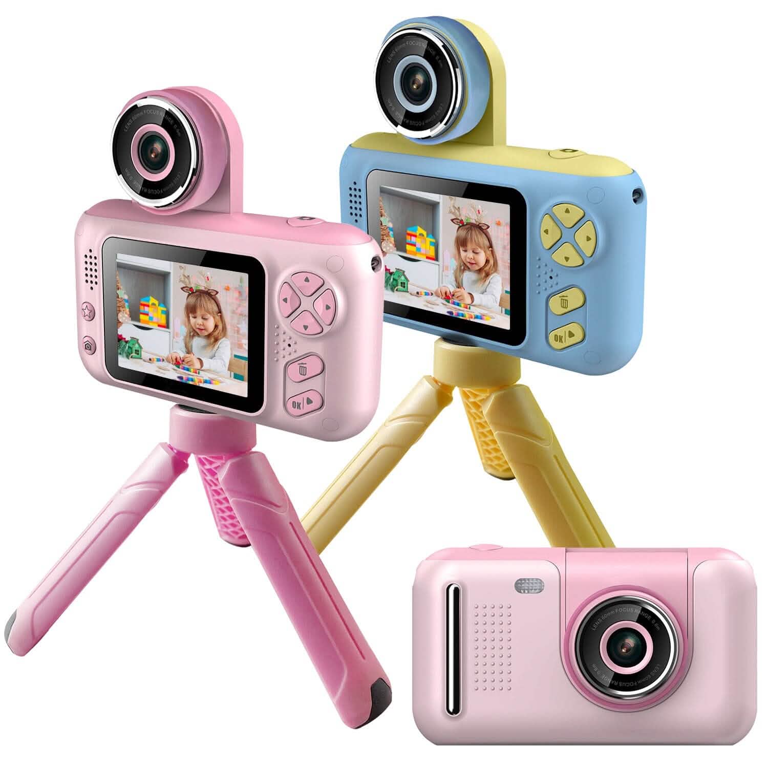 Appareil photo numérique pour enfants avec objectif rotatif