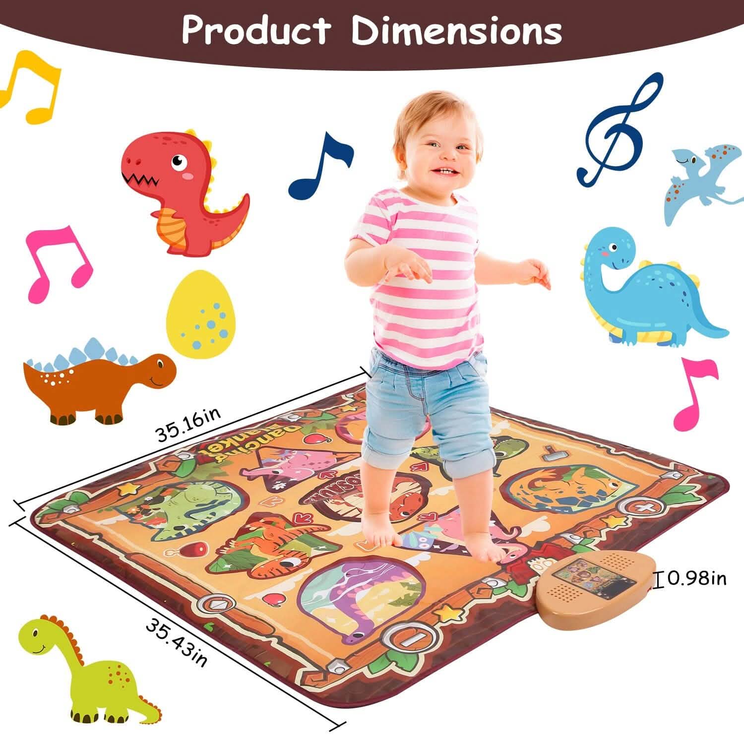 Tapis de danse musical électronique pour enfants avec 6 modes