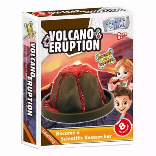 Kit de science amusant et éducatif sur l'éruption volcanique pour enfants