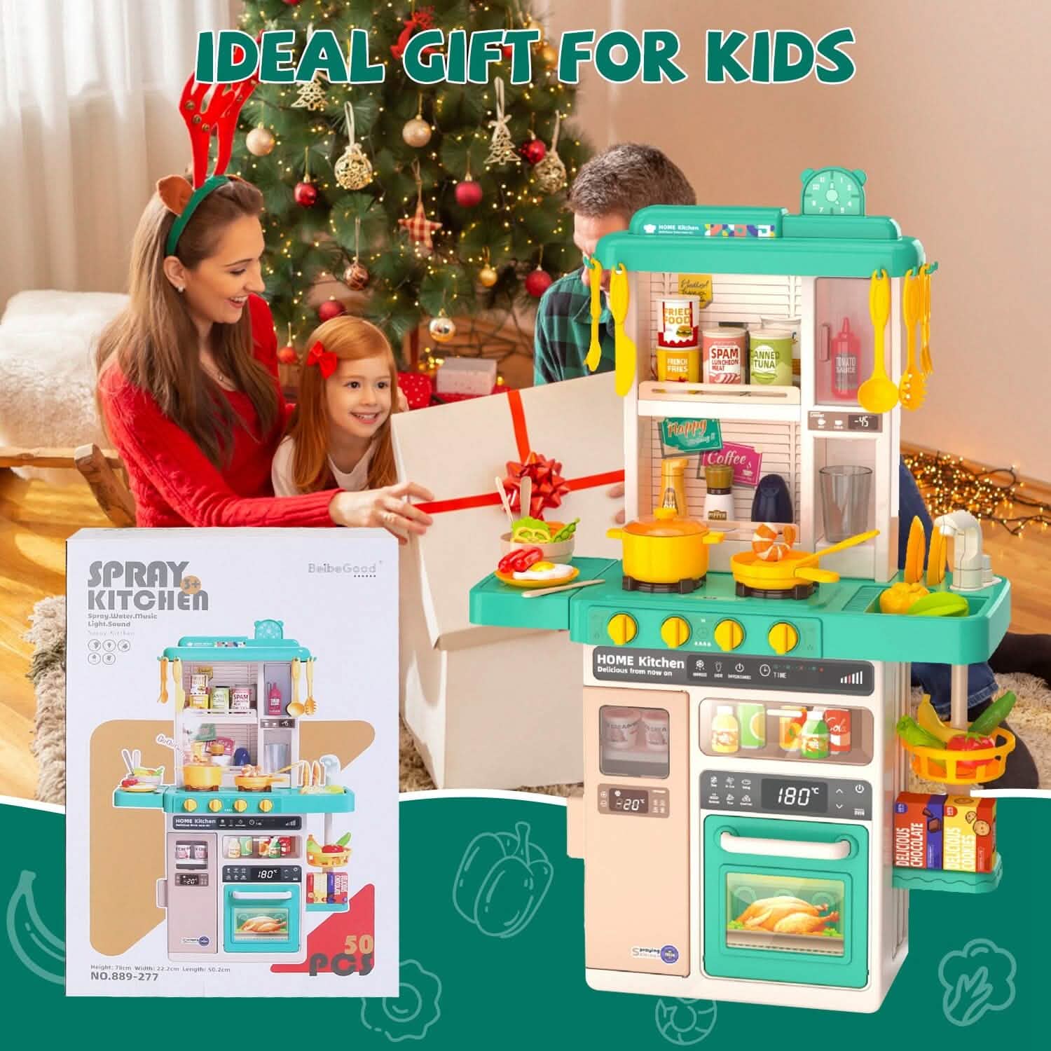 Cuisine pour enfants interactive, jouets de cuisine pour jeu d'imitation, ustensiles de cuisine