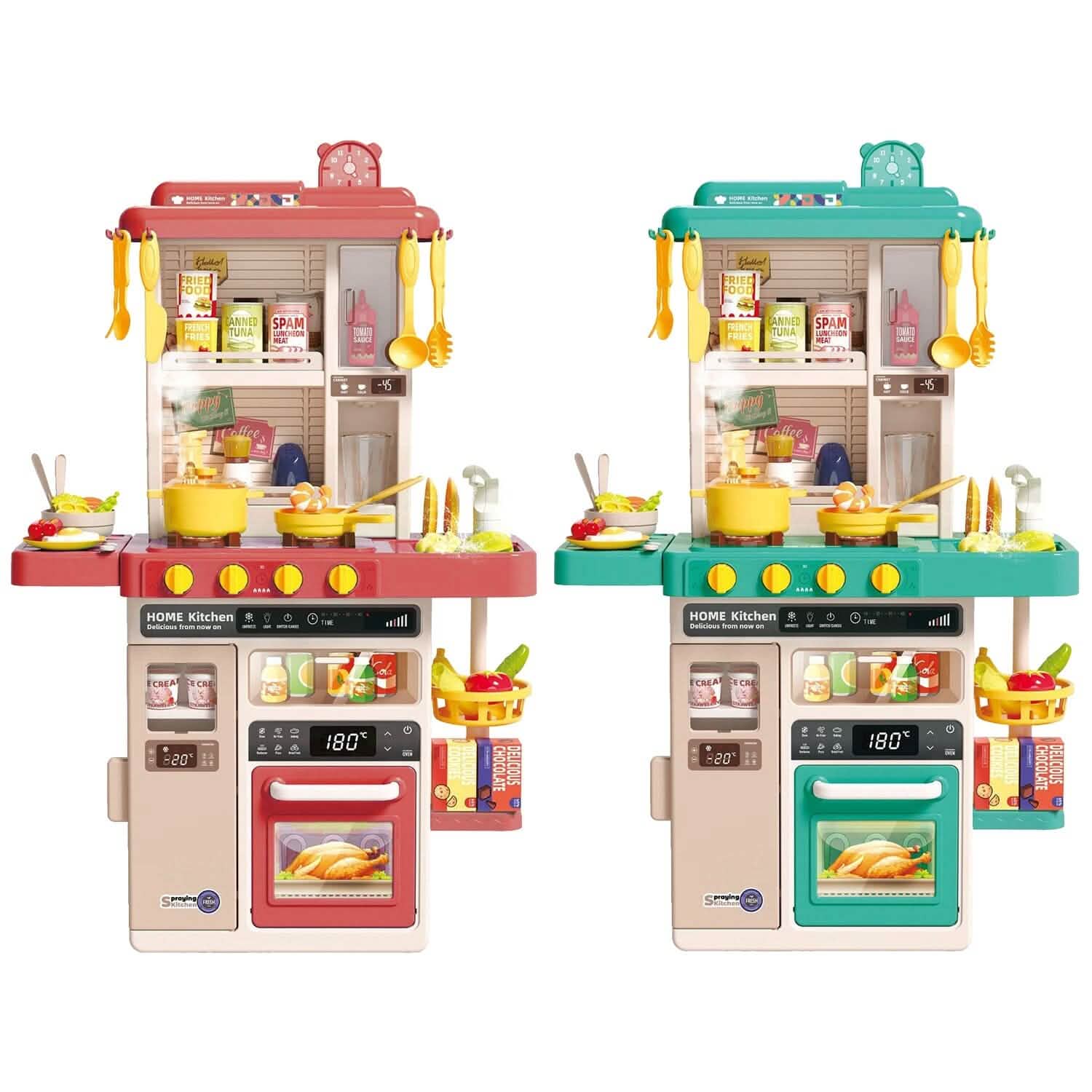 Cuisine pour enfants interactive, jouets de cuisine pour jeu d'imitation, ustensiles de cuisine