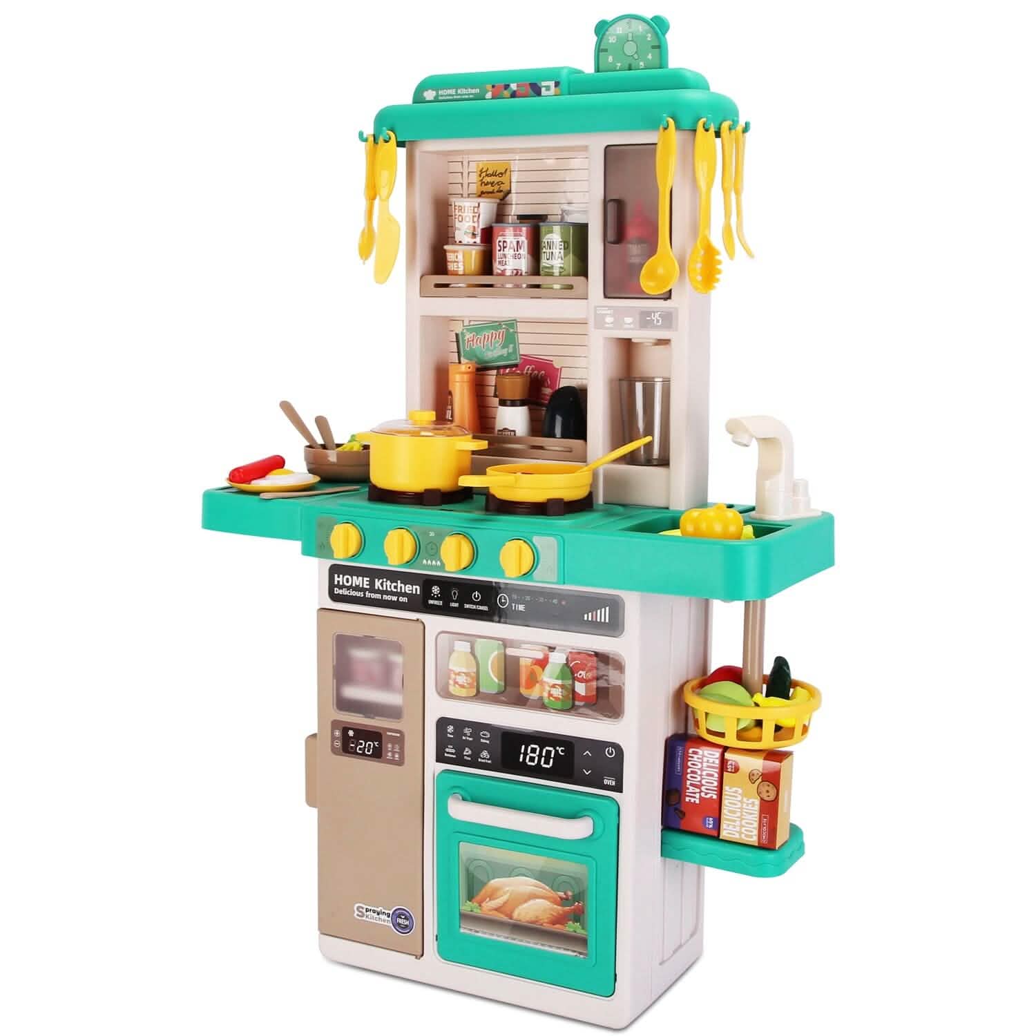 Cuisine pour enfants interactive, jouets de cuisine pour jeu d'imitation, ustensiles de cuisine