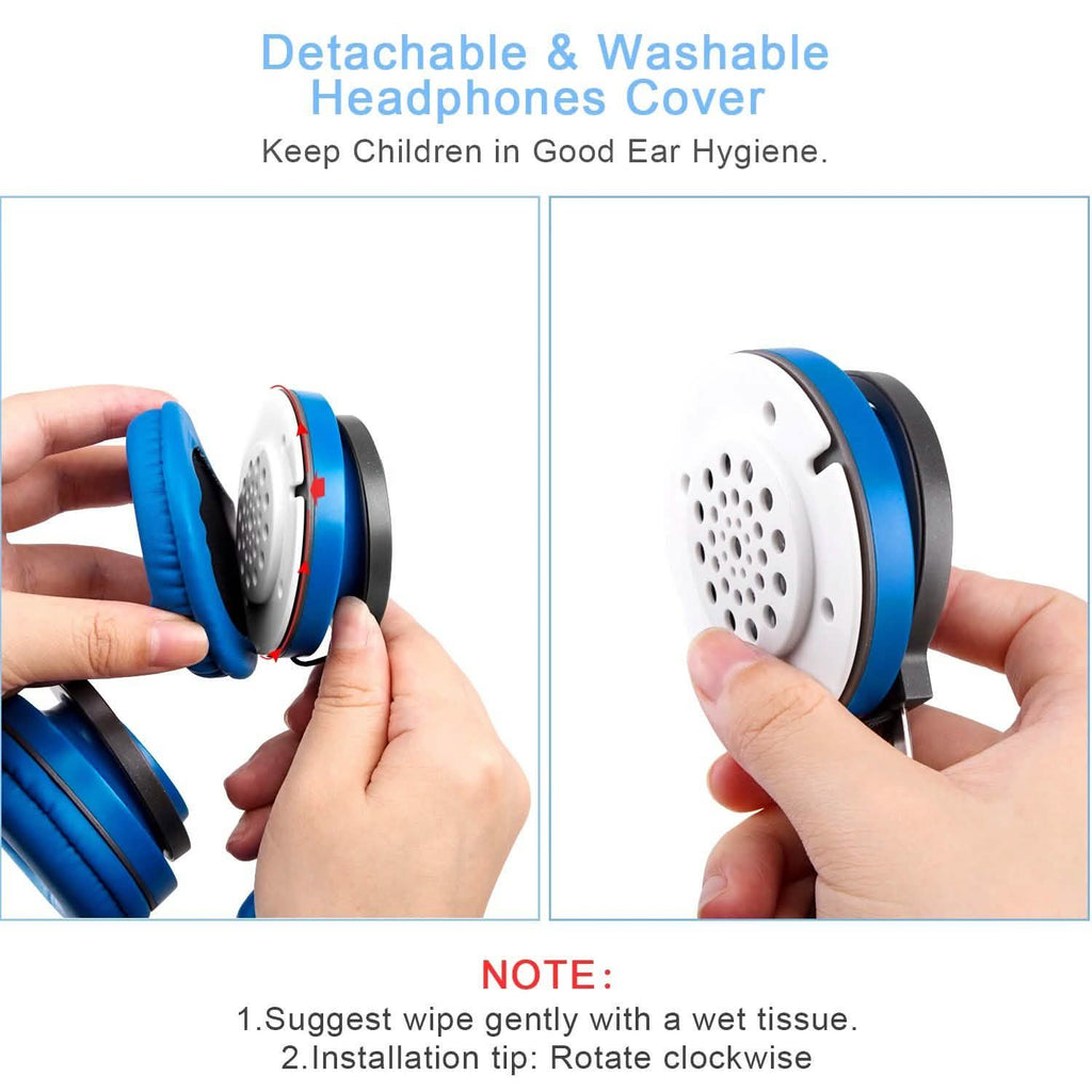 Casques filaires supra-auriculaires pour enfants avec limiteur de volume de 85 dB