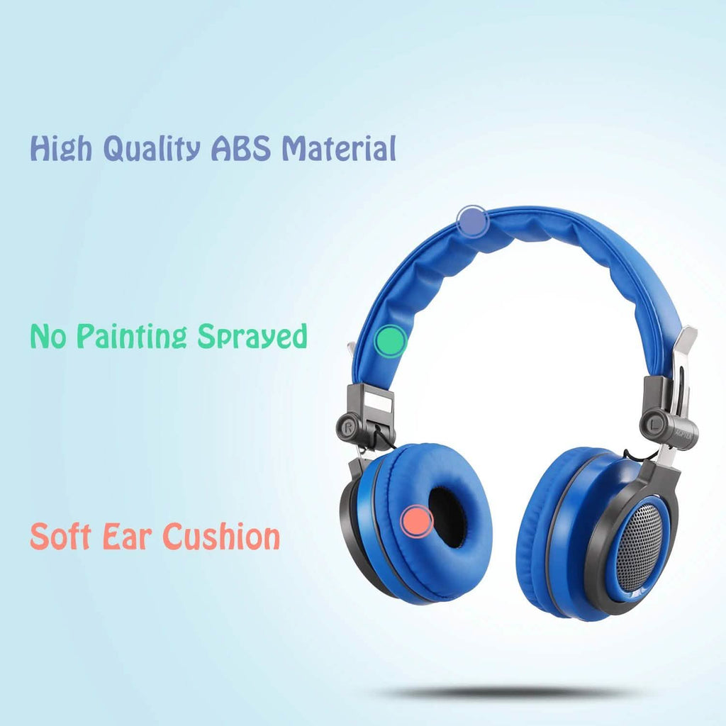 Casques filaires supra-auriculaires pour enfants avec limiteur de volume de 85 dB