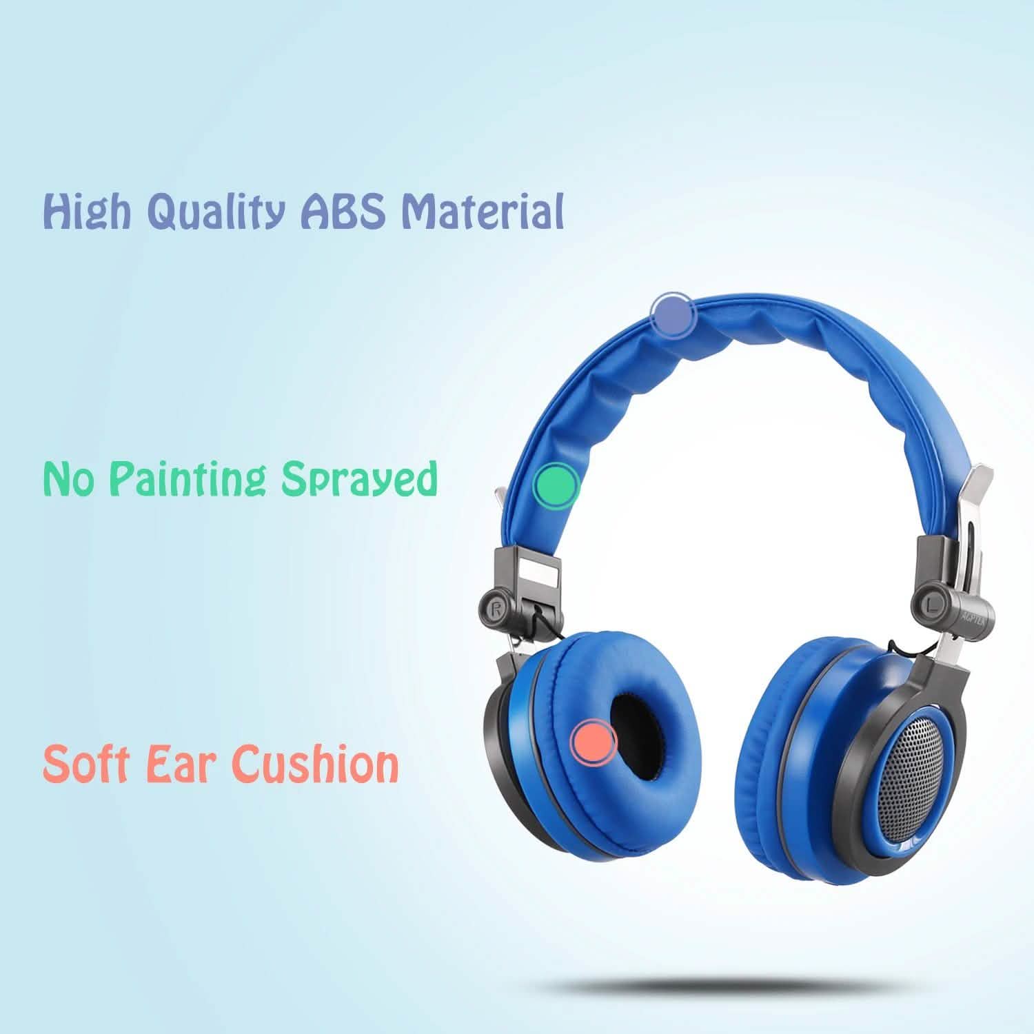 Casques filaires supra-auriculaires pour enfants avec limiteur de volume de 85 dB