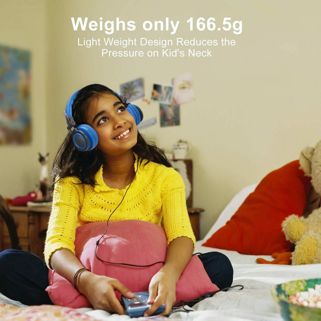Casques filaires supra-auriculaires pour enfants avec limiteur de volume de 85 dB