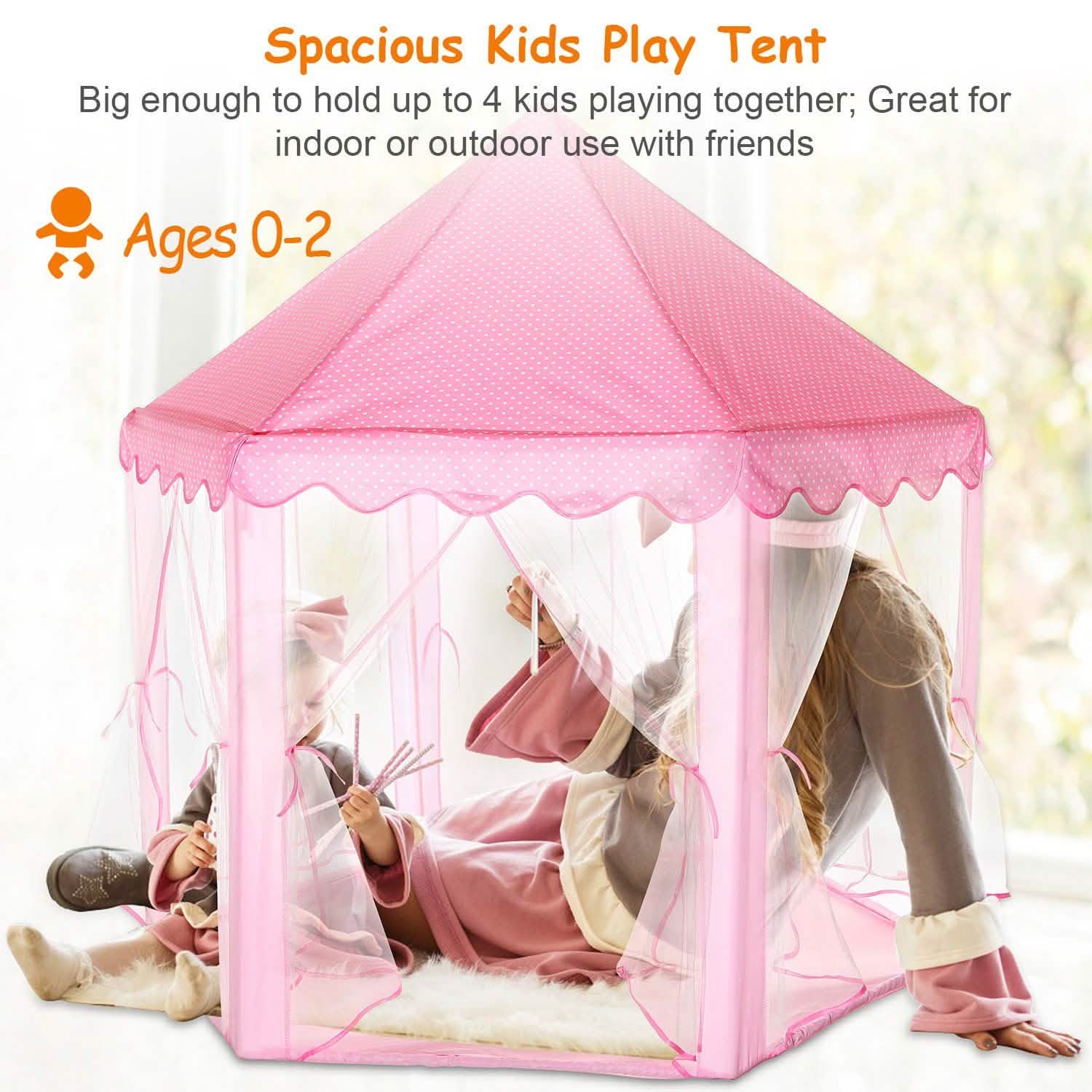 Tente de jeu princesse pour filles