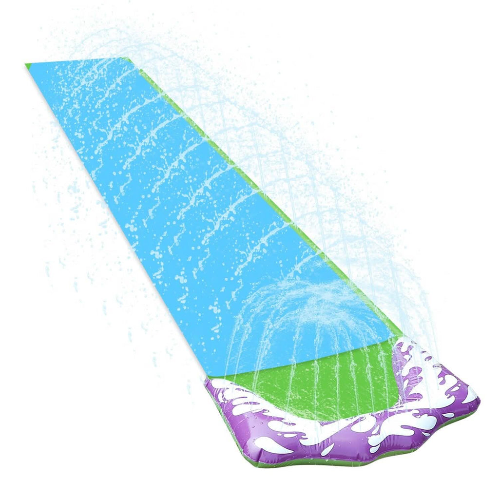 Glissade d'eau simple pour enfants - Planche à voile, course, éclaboussures, arroseur