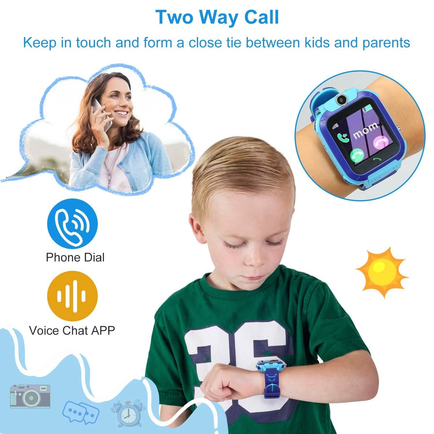 Traceur GPS Montre Intelligente Enfant