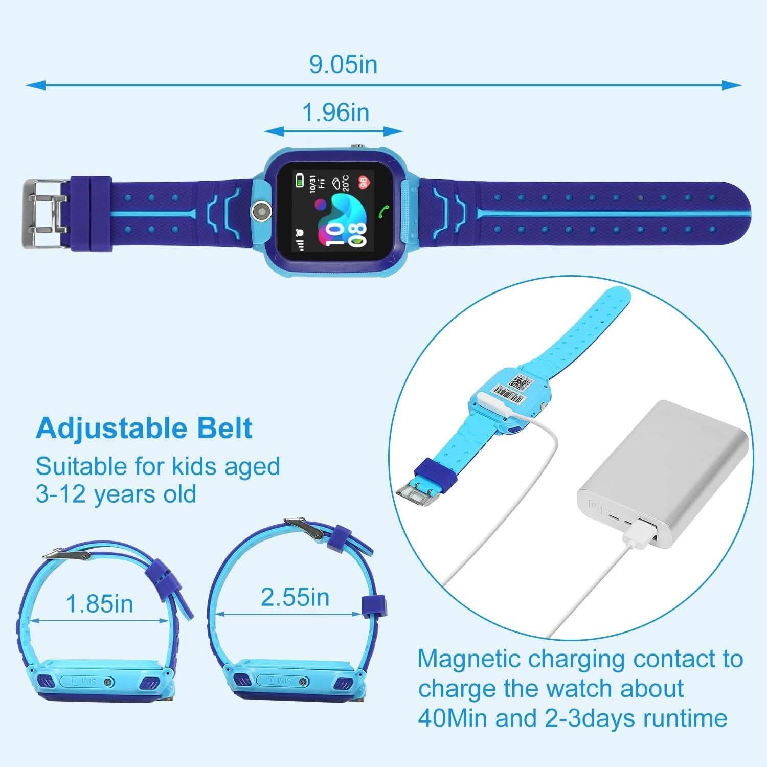 Traceur GPS Montre Intelligente Enfant