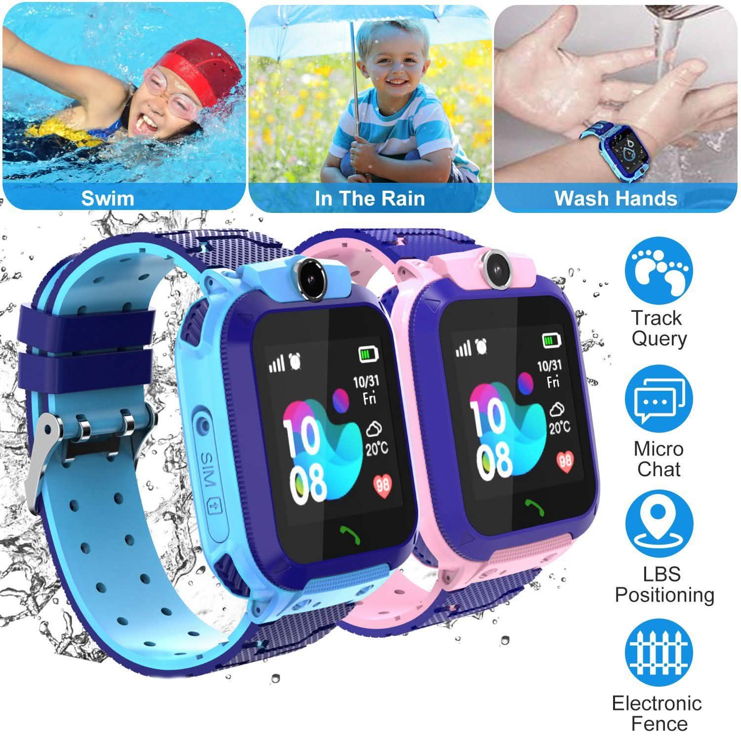 Traceur GPS Montre Intelligente Enfant