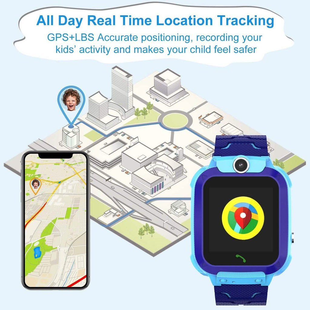 Traceur GPS Montre Intelligente Enfant