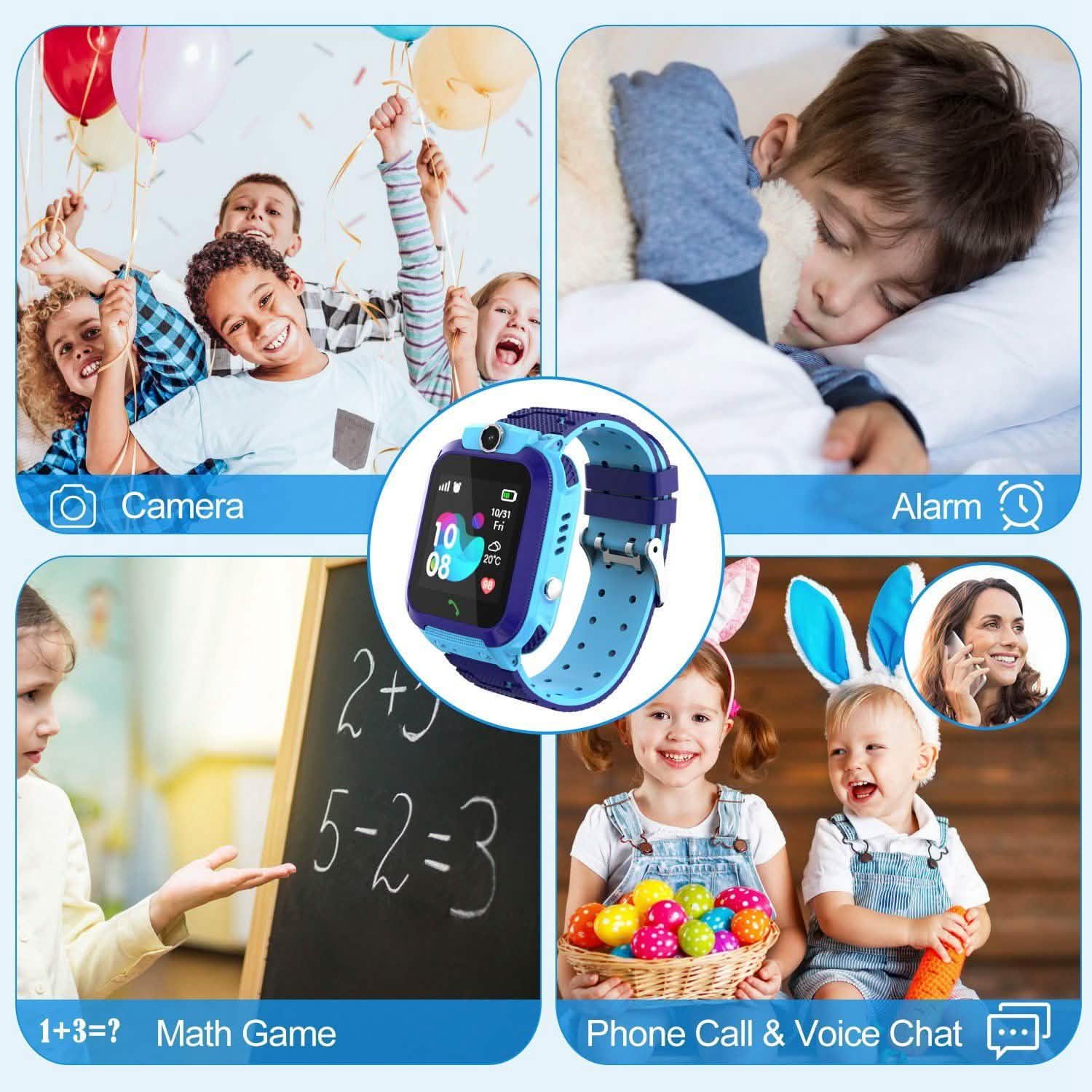 Traceur GPS Montre Intelligente Enfant