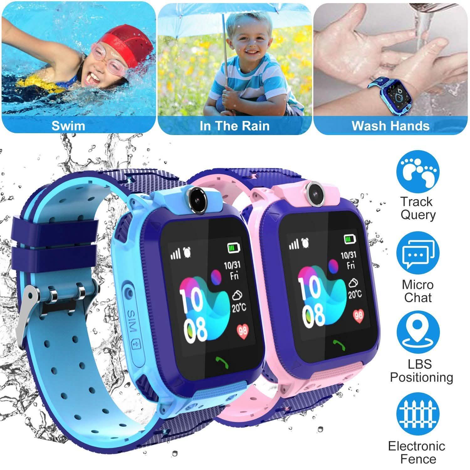 Traceur GPS Montre Intelligente Enfant
