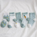 Chaussettes pour enfants en coton d'été, motif animal de dessin animé, mignonnes pour nouveau-nés, garçons et tout-petits, chaussettes d'entraînement pour filles et garçons, chaussettes chaudes et mignonnes en coton extensible pour bébés.