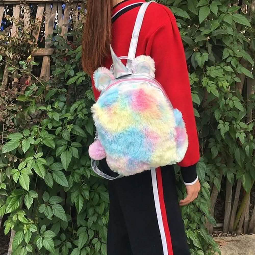 Sac à dos licorne doux tie-dye pour enfants