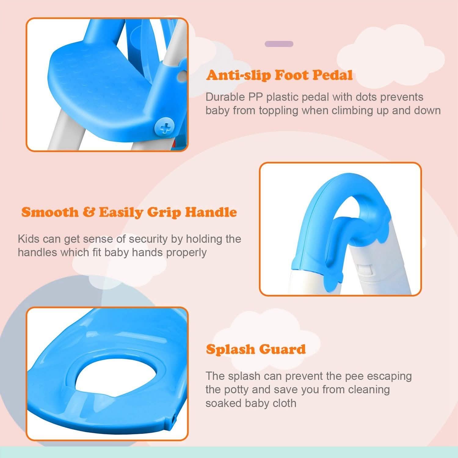 Siège de toilettes pour enfants Chaise d'apprentissage de la propreté pour tout-petits