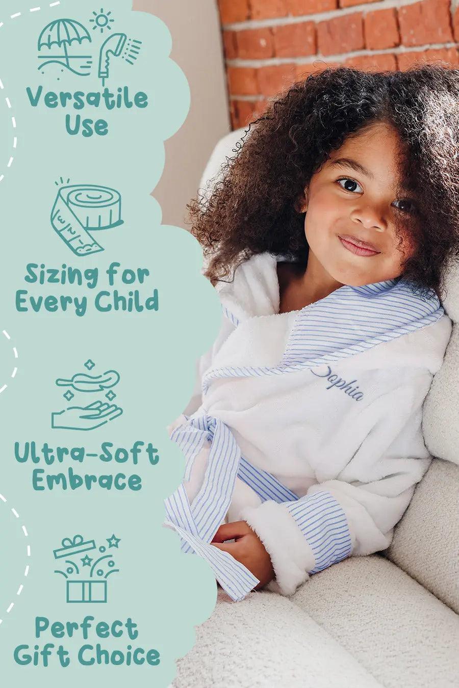 Peignoir en peluche pour enfants – Ultra doux, sûr et confortable pour les tout-petits et les enfants
