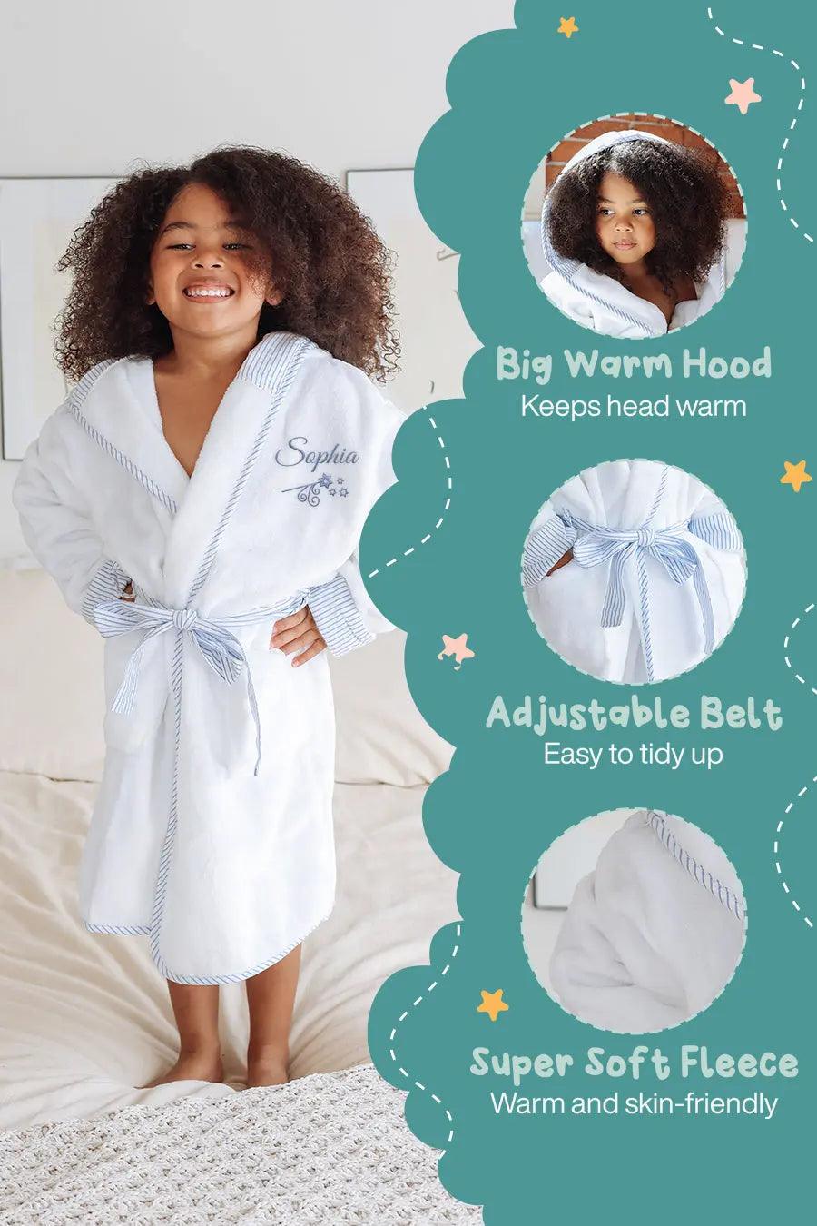 Peignoir en peluche pour enfants – Ultra doux, sûr et confortable pour les tout-petits et les enfants