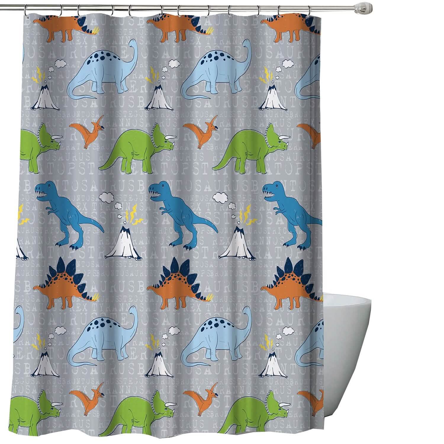 Rideau de douche Kidz Mix motif dinosaures