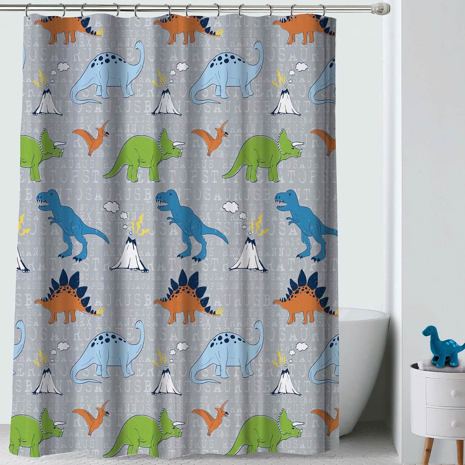Rideau de douche Kidz Mix motif dinosaures