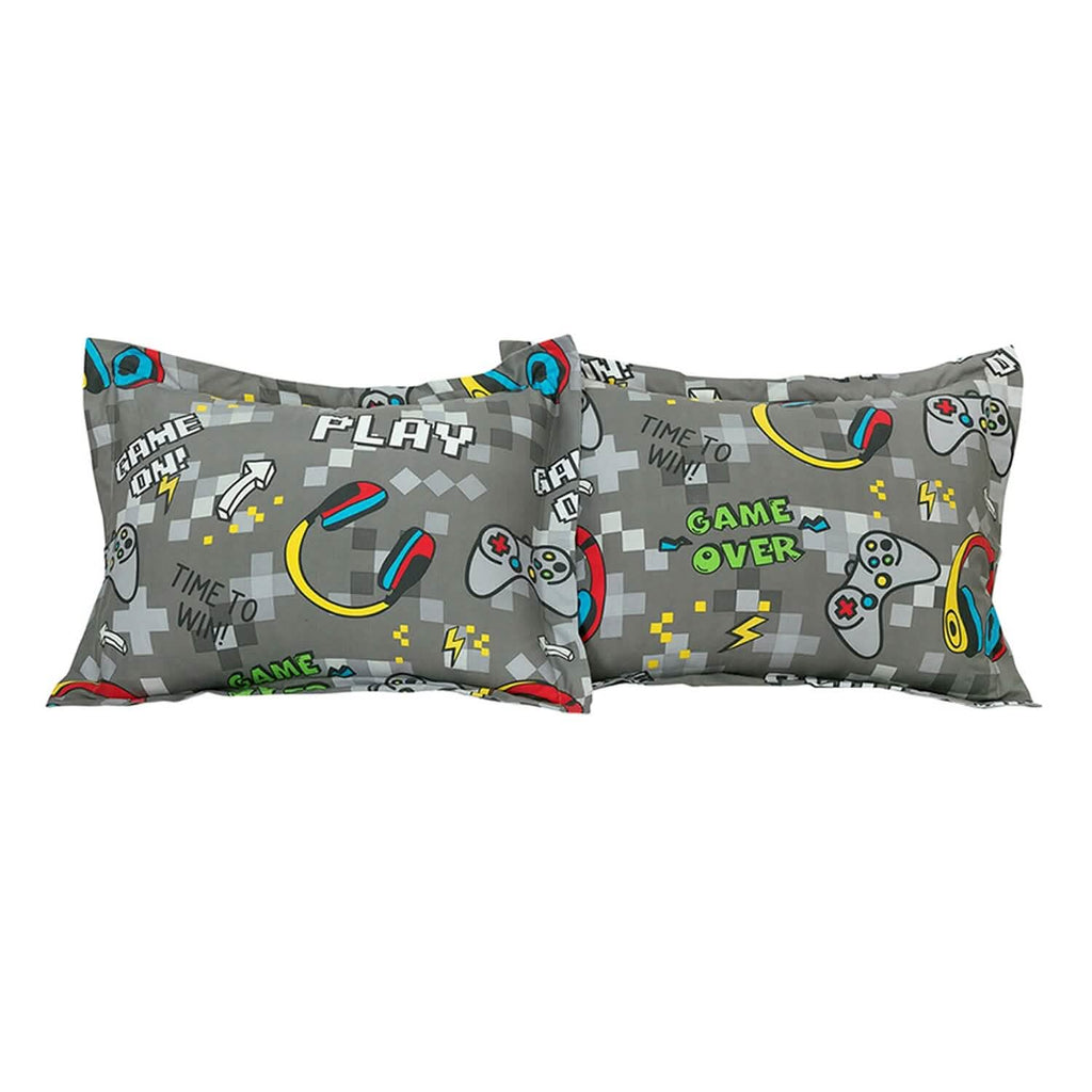 Parure de lit réversible phosphorescente Game On de Kidz Mix