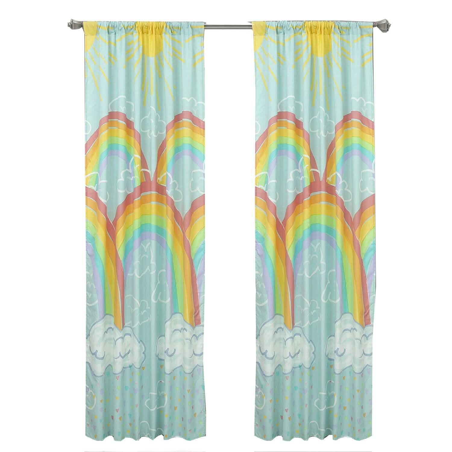 Kidz Mix Paires de panneaux de fenêtre Nuages Arc-en-ciel