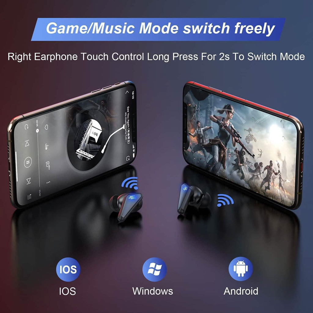 Écouteurs sans fil de jeu KINGSTAR TWS Bluetooth 5.0