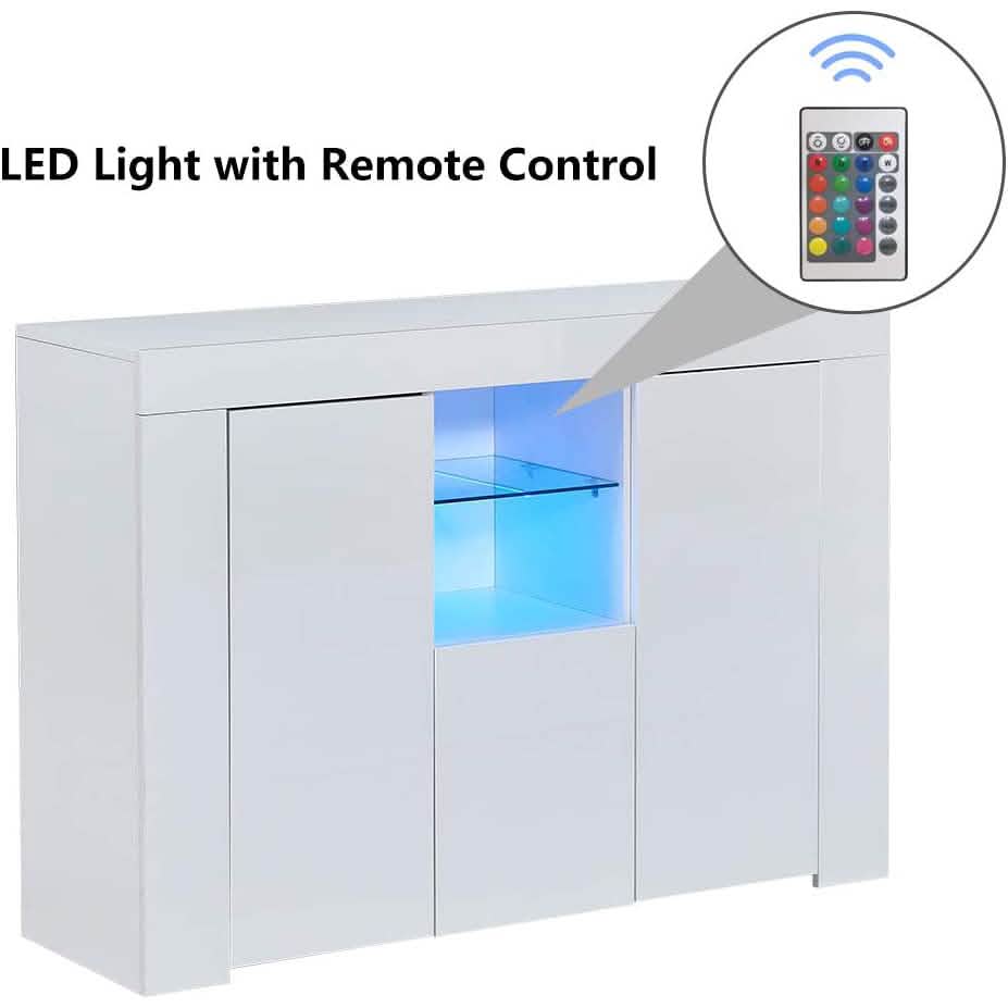 Meuble bas de cuisine avec éclairage LED