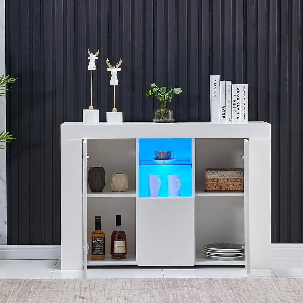 Meuble bas de cuisine avec éclairage LED