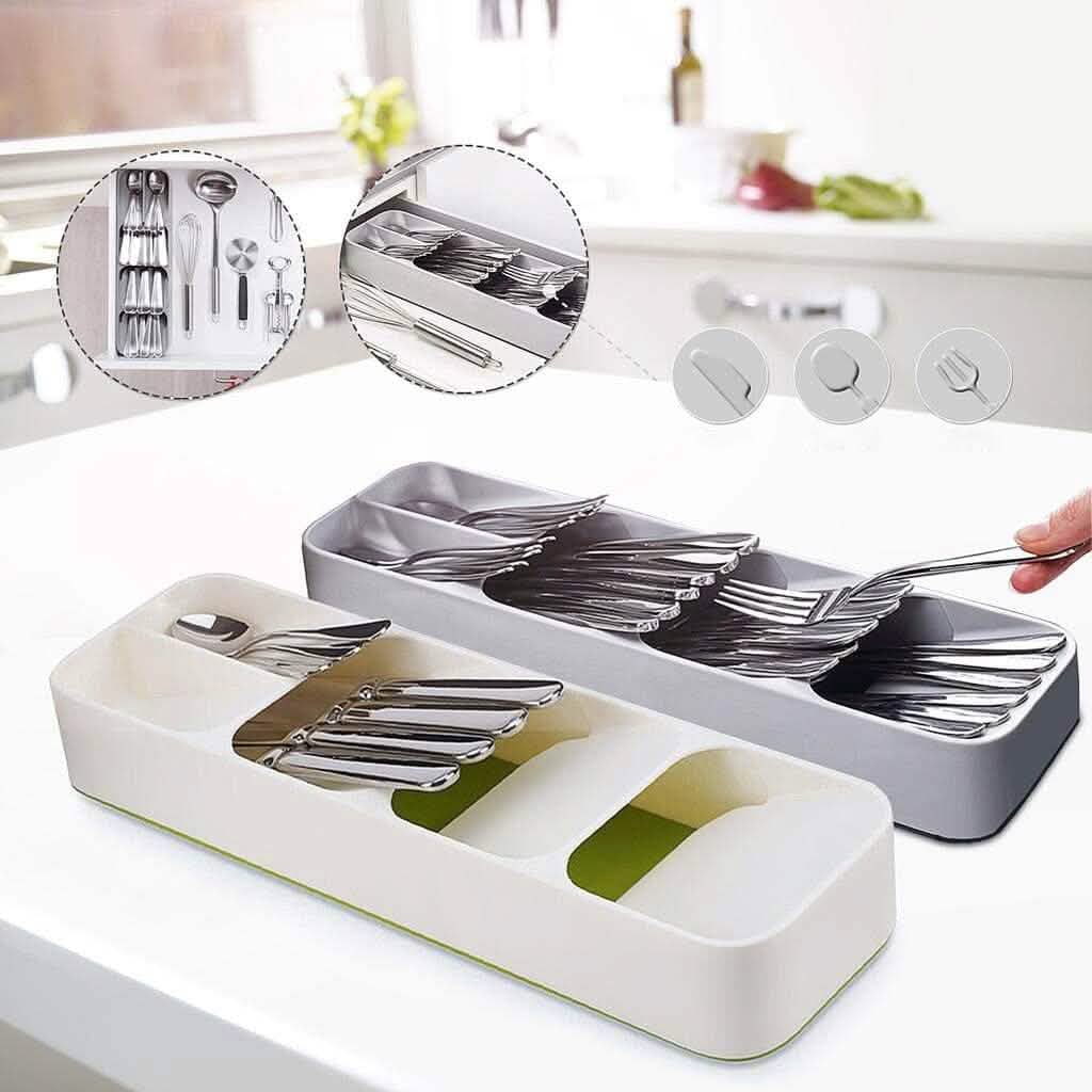 Boîte de rangement pour couverts de tiroir de cuisine
