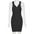 Robe Kliou en coton, sans manches, col en V, pour femme