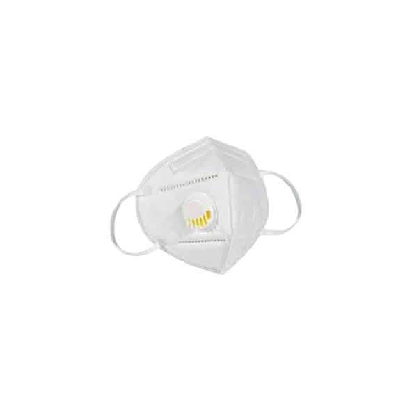 Masques faciaux jetables KN95 blancs avec valve expiratoire