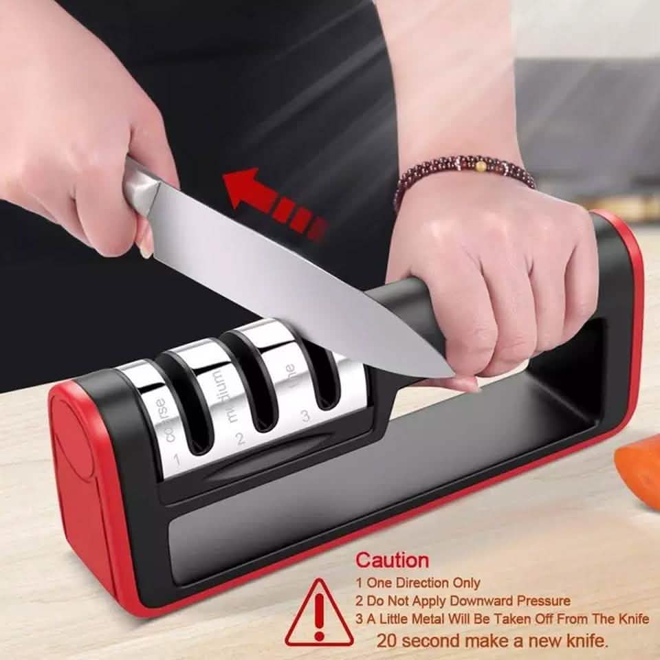 Affûteur de couteaux professionnel en céramique et tungstène – Outil système d'affûtage pour cuisine