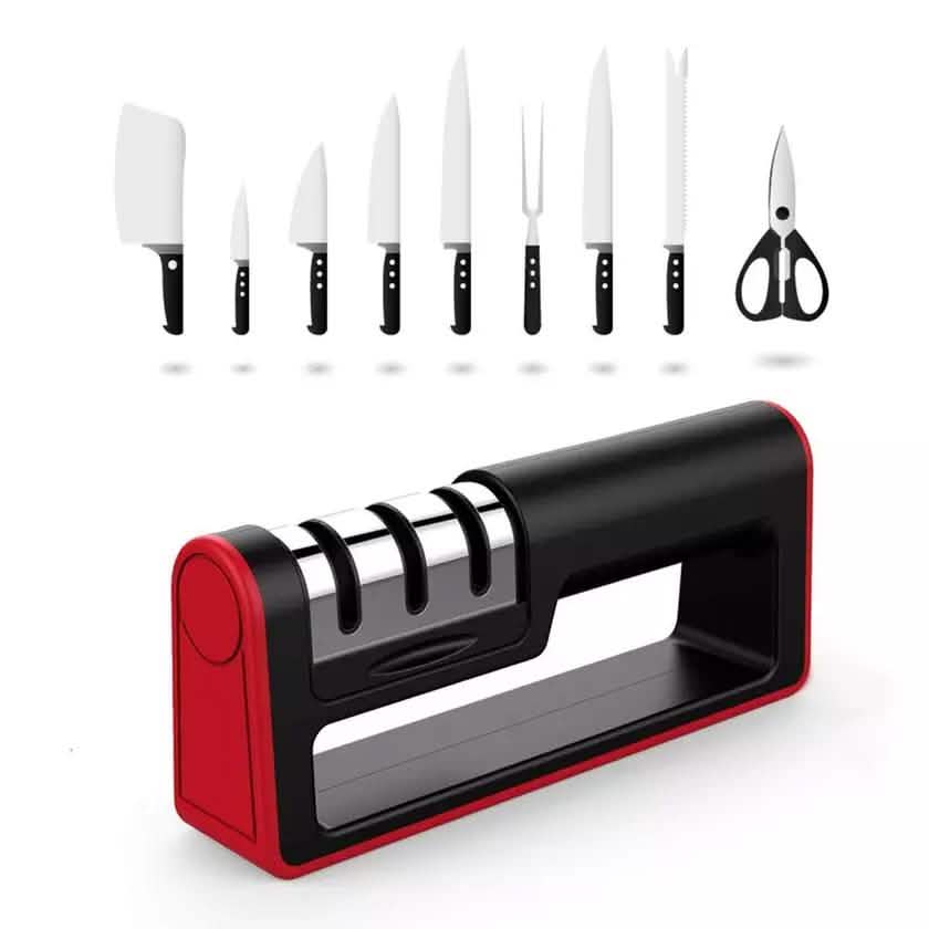 Affûteur de couteaux professionnel en céramique et tungstène – Outil système d'affûtage pour cuisine