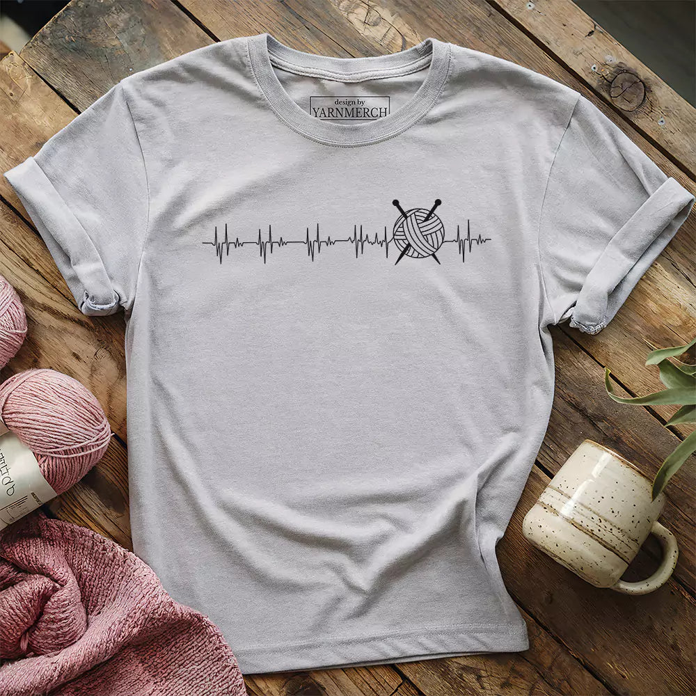 T-shirt tricoté Cœur battant