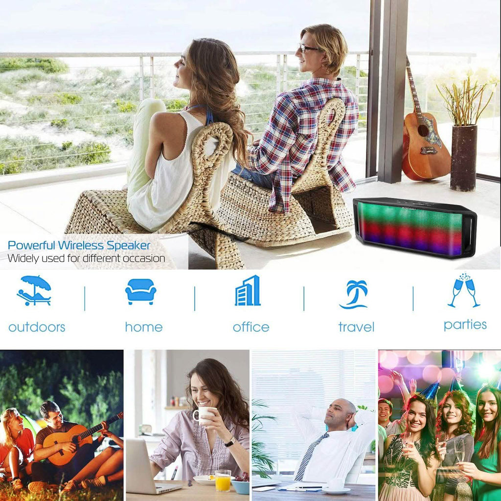 Enceinte sans fil DEL KOCASO multicolore dynamique mains libres