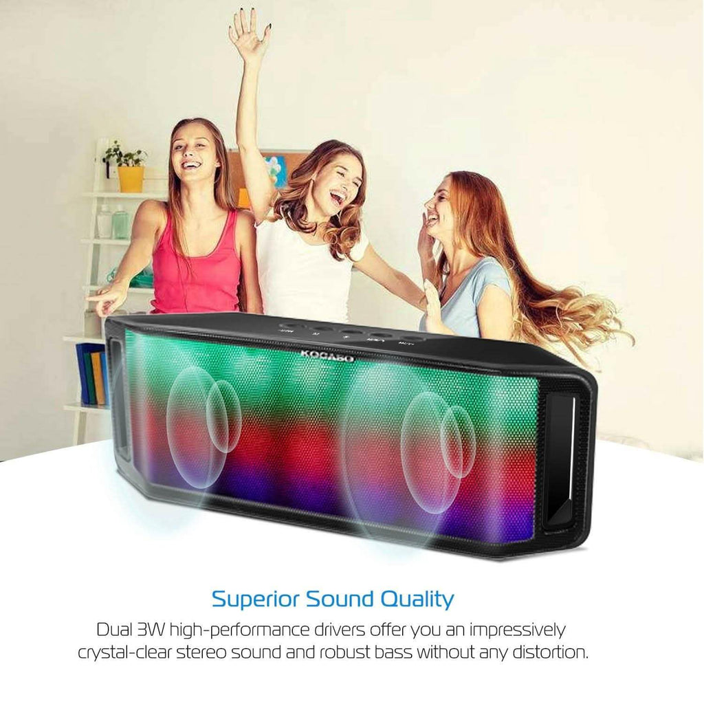 Enceinte sans fil DEL KOCASO multicolore dynamique mains libres