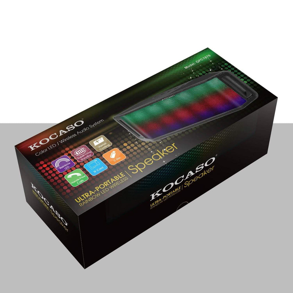 Enceinte sans fil DEL KOCASO multicolore dynamique mains libres
