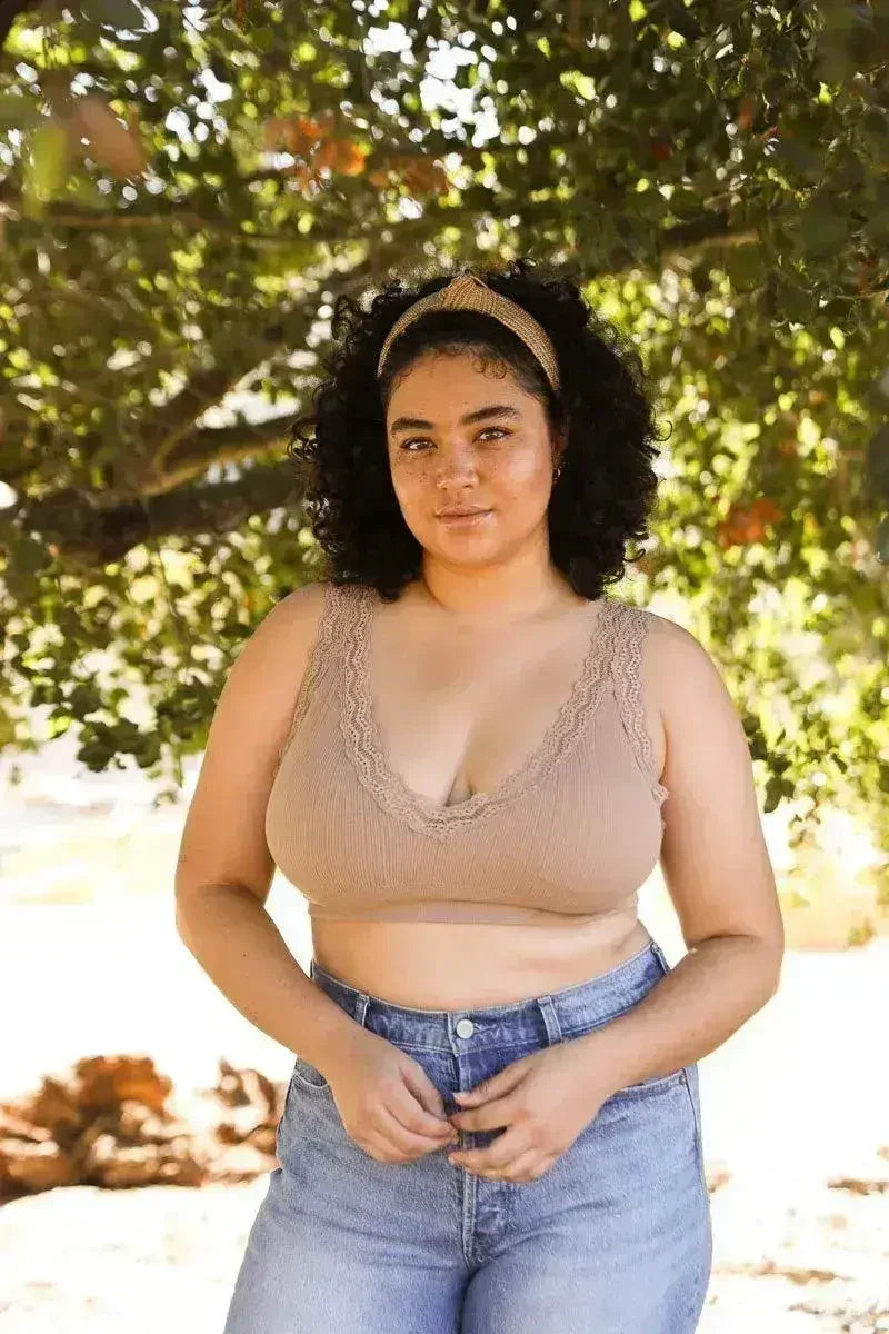 Bralette rembourrée bordée de dentelle – Soutien-gorge confortable au quotidien | Femstylo