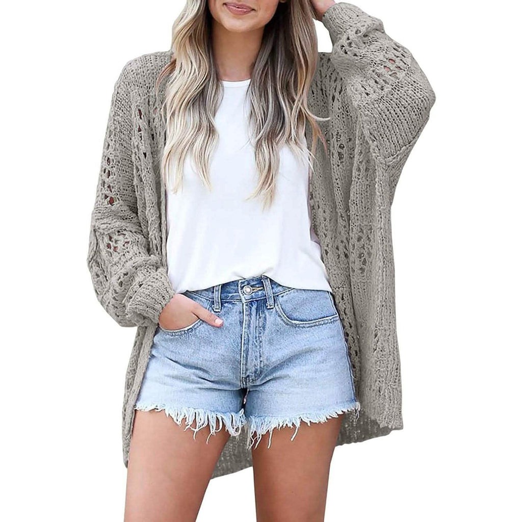 Cardigan au crochet pour femme